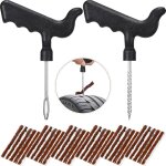 Kit de r�paration de pneus de 32 pi�ces pour r�parer les pneus crev�s des camions, camping - cars, motos ...