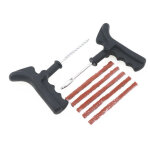 Kit de r�paration de pneus tubeless pour moto, auto, scooter - poin�on d'insertion de m�ches - outil ...