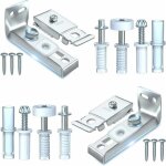 Kit r�paration porte pliante 2 pi�ces rechange support pivot roue porte placard coulissant