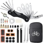 Kit reparation velo, 37 pi�ces trousse d'outils de v�lo, kit r�paration pneu velo, rustine velo, accessoire ...