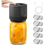 Kit de scellage sous vide �lectrique pour bocaux mason, kit de scellage de bocaux, pour le stockage des ...