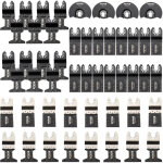 Kit scie a outil oscillant 7 types de lames lame outil multifonction oscillante acier inoxydable lames ...