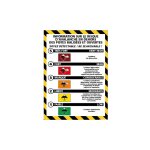 Kit du signalisation avalanche (h0360) - adhésif - 300 x 420 mm Kit du signalisation avalanche (h0360) - adhésif - 300 x 420 mm