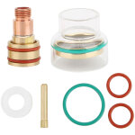 Kit de soudage tig accessoires de soudage � pince tig kit de torche tig tasse en verre isol�e joint torique ...