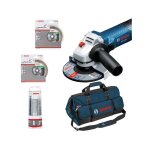Kit sp�cial carrelleur bosch - meuleuse gws 7 - 125 + 2 disques diamant + 1 sac de transport - 06159975h2 ...