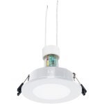 Kit anneau encastr� �tanche �90mm + ampoule gu10 5, 4w + support - blanc froid - blanc