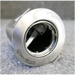 Kit spot encastr� led recouvrable nickel satin� rond orientable � 88mm pour ampoule gu10 10w (non incl) ...