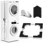 Kit de superposition de lave - linge et sche - linge universel, taille de cadre de superposition rglable, ...