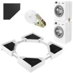 [jamais utilis�] kit de superposition lave linge support machine � laver r�glable 46 - 72cm kit de superpositi ...