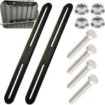 Kit de support boite aux lettres 215 x 24 mm support pour bo�te au lettre 2 kits pour fixer des bo�tes ...