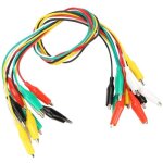 Kit de test de pince crocodile isol 10pcs 50cm pour l'lectronique