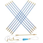 Kit de tire fils �lectrique fibre de verre de tiges robustes pour passage de c�bles muraux outil de tirage ...