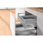 Kit tiroir � l'anglaise hauteur 144 innotech atira - d�cor : blanc - longueur : 520 mm hettich