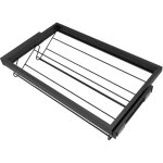 Kit tiroir range - chaussures extensible pour armoire de 90 cm, rails � billes soft - close, m�tal chrom�, ...