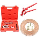 Kit tuyau frein voiture, ligne frein en acier cuivr� 7. 6 m, �4, 75mm, avec cintreuse tube cuivre, 16 ...