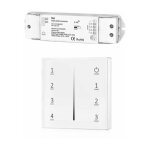 Kit variateur tactile monochrome sans fil 4 zones et dimmer rf silumen