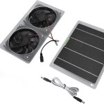 Kit de ventilateur  panneau solaire, 100w 12v ventilateur solaire extrieur tanche, mini ventilateur ...