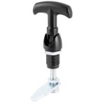 Kit de verrouillage de loquet de porte, poign�e en t en alliage de zinc, serrure en forme de t, bo�te ...