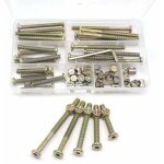Kit vis de lit de b�b� 25 - set - diff�rentes tailles m6x40mm / 50mm / 60mm / 70mm / 80mm