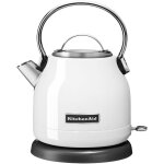 Kitchenaid 5kek1222ewh bouilloire 1, 25 l 2200 w noir, acier inoxydable, blanc