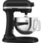 Kitchenaid - robot p�tissier � bol relevable 5. 6 l 375w noir r�glisse 5ksm60spxebm