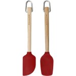 Kitchenaid set of 2 spatules en bouleau of wood of birch, empire red colour Kitchenaid set of 2 spatules en bouleau of wood of birch, empire red colour