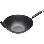 Kitchencraft : world of flavours - petit wok rsistant  la chaleur, acier au carbone, antiadhsif, 20 ...