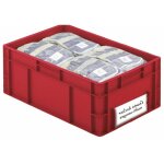 Kke - bac plastique gerbable norme europe premium bac pp poignees ouvertes