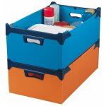 Kke - bac polypropyl�ne alv�olaire gerbable orange l - colis 25 bacs