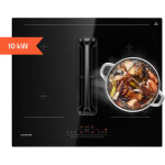Klarstein airjet 60 plaque induction avec hotte int�gr�e - 600 m� / h, 7200w, varioheating, a + �nergie, ...