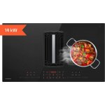 Klarstein - airjet flexpro table � induction avec hotte int�gr�e - cee a + + , 750 m� / h, 14 kw, 4 zones, ...