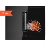 Klarstein airjet table � induction avec hotte int�gr�e - 12 kw, 600 m� / h, cee a + , 9 niveaux, commande ...