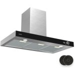 Klarstein - airnova hotte aspirante - 90 cm hotte murale, 620 m� / h, cee a + + , led 6500 k, silencieuse ...