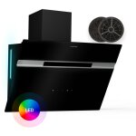 Klarstein - alina 60 hotte aspirante - 600 m� / h, panneau tactile, led multicolore, silencieuse 63 db, ...