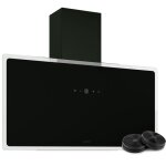 Klarstein - alizeedge hotte murale - 90cm hotte aspirante, design plat, 487 m� / h, a + �nergie, �clairage ...