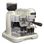 Klarstein - bella caf� machine � expresso vintage broyeur 19 bars mousse de lait 2 tasses 1550 w