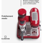 Klarstein - cafetiere avec mousseur de lait, cafetires, machines  caf et machines  expresso 20 bar, ...