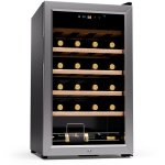 Klarstein - cave a vin caves  vin de conservation de 63l porte en verre cave a vins  zone unique bar ...