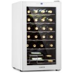 Klarstein - cave a vin, caves  vin de conservation de 63l, porte en verre, cave a vins  zone unique, ...