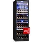 Klarstein - cave a vin encastrable, caves  vin de 425l avec une porte en verre, cave a vins  double ...