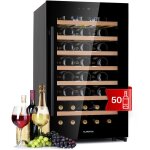 Klarstein - cave a vin, rfrigrateur  vin avec porte en verre, cave  vin de vieillissement, zone unique, ...