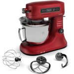 Klarstein - chiara robot de cuisine multifonctions ? 1600 w, bol inox 5 l, 12 vitesses, cran tactile ...