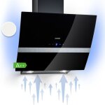 Klarstein - clara hotte aspirante 60cm, hottes de cuisine inclines, filtre de hotte en aluminium, dbit ...