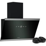 Klarstein - flashline hotte aspirante - hotte de cuisine 60 cm, �cran tactile, 524 m� / h, cee a + + ...