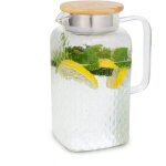 Klarstein - glaswerk livenza carafe d'eau 1, 5 litre verre borosilicat couvercle passoire en acier inoxydable ...