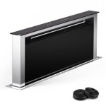 Klarstein hotte aspirante 75 cm, hottes de cuisine 2 en 1 � aspiration descendante, d�bit d'air de 576 ...