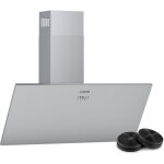Klarstein - hotte aspirante 90cm, hottes de cuisine inclin�es, filtre de hotte en aluminium, d�bit d'air ...