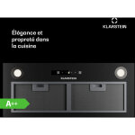 Klarstein - hotte aspirante encastrable 72 cm hotte aspirante silencieuse hotte de cuisine avec lampes ...