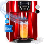Klarstein - ice volcano 2gr machine � gla�ons 2 ltr led 12kg / 24h - rouge