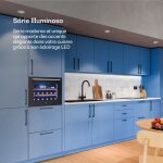 Klarstein illuminosa cave � vin encastrable - 19 bouteilles, 1 zone, 5 - 20�c, led, porte uv, silencieuse, ...